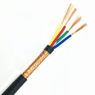 kaufen 0.75mm2 300V RVVP 4 Kern abgeschirmtes Kabel sicher mit Polyethylen Isolierung online manufacture