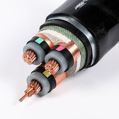 Schwarzes 110 kV XLPE Hochspannungs-Undergrundkabel 50 mm für den Bau
