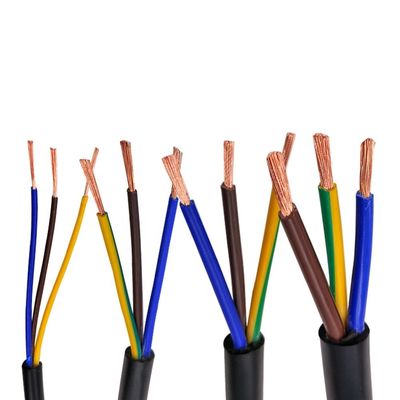 4 Kerne Isoliertes PVC-Flexibles RVV-Kabel mit 4 mm Durchmesser und Kupferleiter