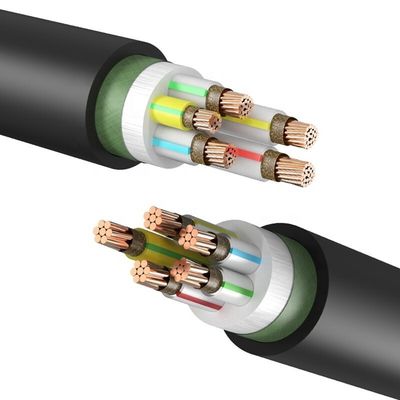 Stromübertragung Hochspannung isolierte PVC-Jackett Kupferdrähte und -Kabel 0,6/1KV